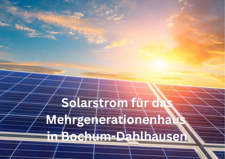 Solarstrom für das Mehrgenerationenhaus in Bochum-Dahlhausen